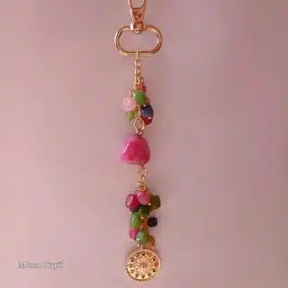 agate stones bag charms