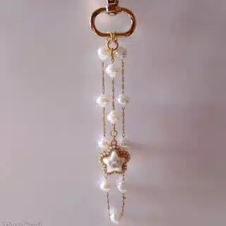 Pearly star bag charms