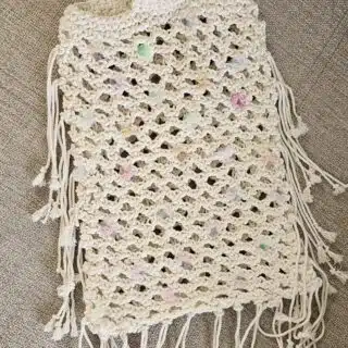 ًWhite Fringe bag