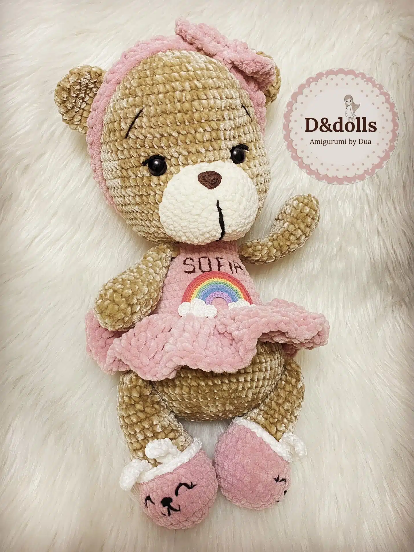 Crochet Amigurumi Plush Teddy Bear / كروشيه اميجرومي دبدوبة قطيفة 1 Crochet Amigurumi Plush Teddy Bear / كروشيه اميجرومي دبدوبة قطيفة