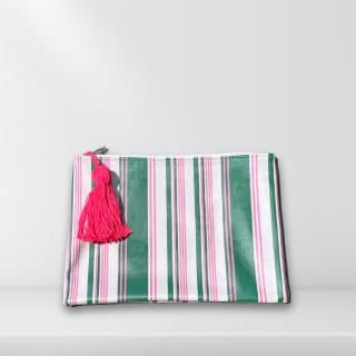 Pink & Green Striped