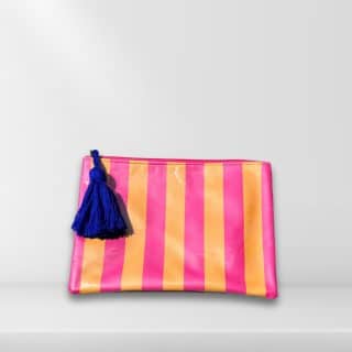 Fushia & Orange Striped