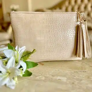 Crocova Sand clutch