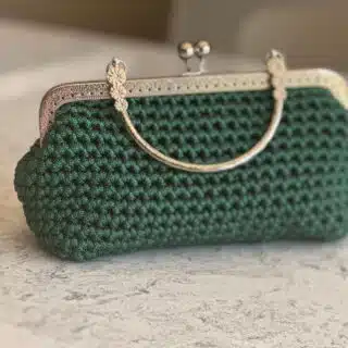 Mini green classic handbag