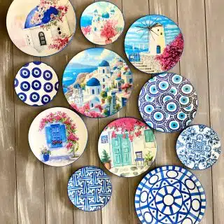 "Santorini Vibes" Wall Plates Collection