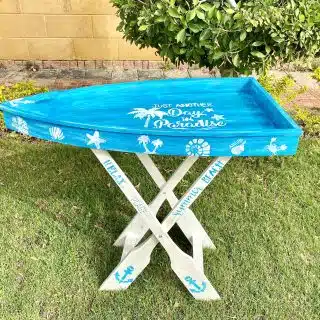 Turquoise Boat Table