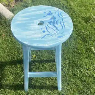 Summer High Chair Blue Sea Horse