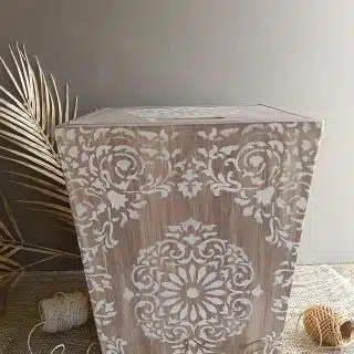 Boho trash bin