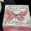 Pink Butterfly decoupage box