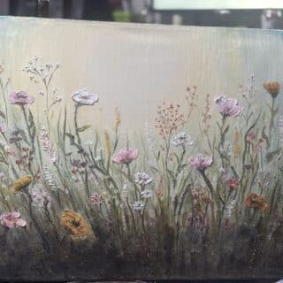 Texture flowers tableau