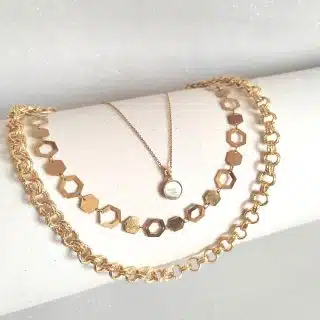 سيت. ٣ سلاسل منفصلة. طلاء. دهب