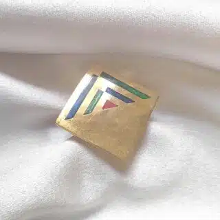 خاتم من النحاس طلاء. دهب و مطلي باالالوان