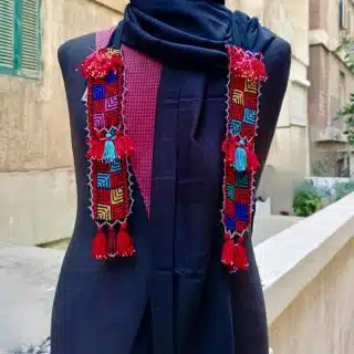 قلادة كرافتة تطريزالعريش