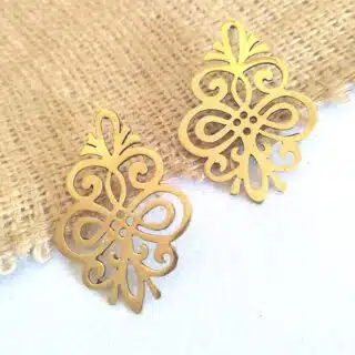 حلق. من النحاس المطلي. دهب.