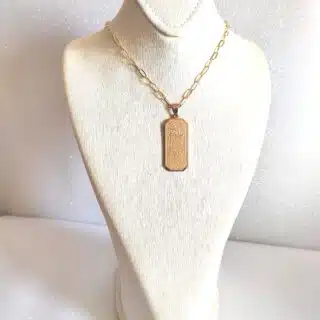 سلسلة ودلاية من النحاس المطلي. و.نقش.ليزر