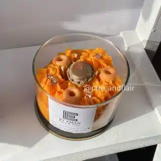 3 wick scented candle