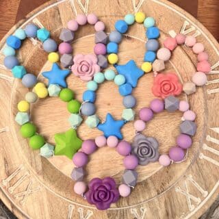 Teething silicone ring toy, sold separately