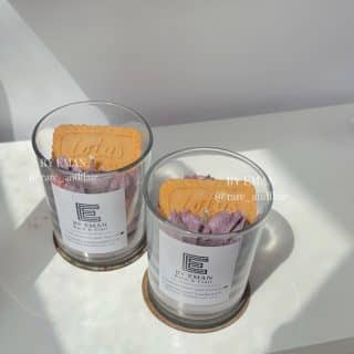 Scented candle single wick jar