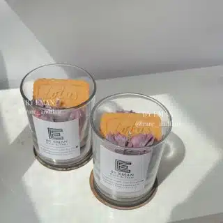 Scented candle single wick jar