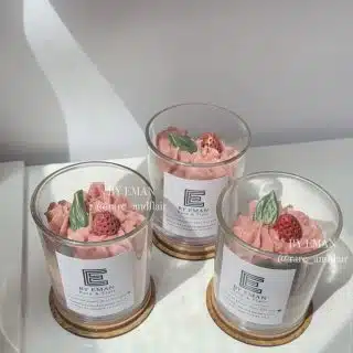 Scented candle single wick jar