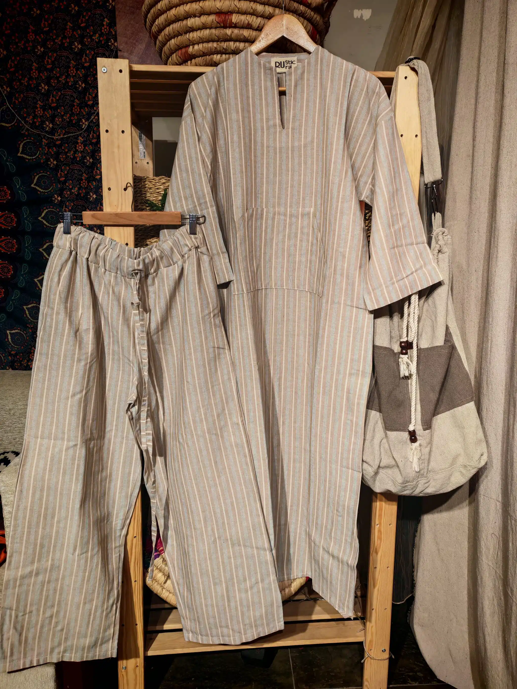 Boho striped long dress 2 Messenger creation 6F7FC989 E58D 44B8 B963 A6A91CF83CD2 scaled