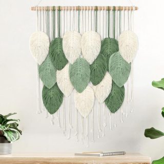 Macrame wall hanging - Boho Leaves Small