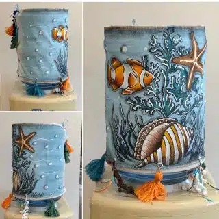 Dispenser cover hand painted