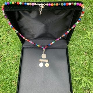 Handmade 925 Silver Mixed Stone Necklace