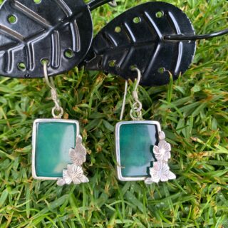 Handmade 925 Silver Jade Earrings & Pendant