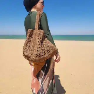 crochet beach bag
