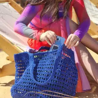 crochet beach bag