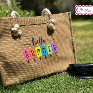 Hello Summer beach bag