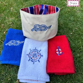 marine towel set