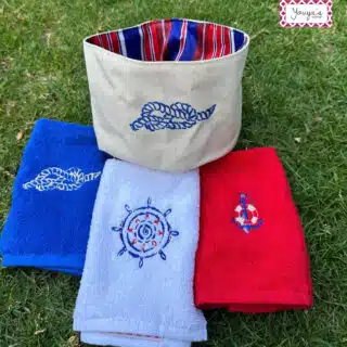 marine towel set
