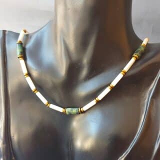 African seashell stones necklace