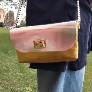Silver & gold bag
