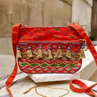 شنطة كروس مستطيلة تطريز جنوب سيناء