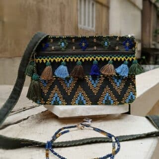 شنطة كروس مستطيلة تطريز جنوب سيناء