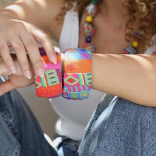 Set Of 2 Patchy Bangles