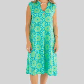 blue/green short dress