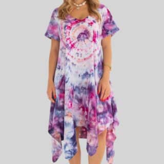 Short Ice Tie Dye Dress