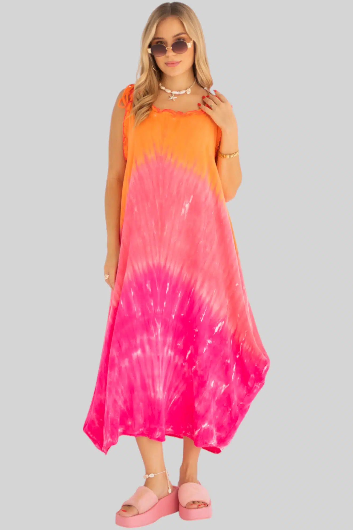 Orange/pink straps dress 2 0S3A9151 Photoroom scaled