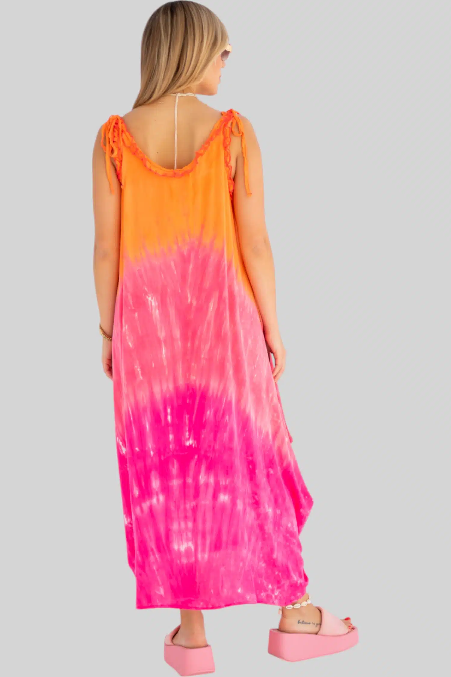 Orange/pink straps dress 4 0S3A9155 Photoroom scaled
