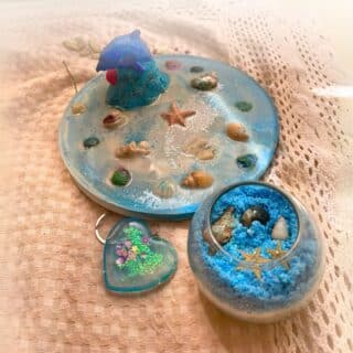 Summer decore and sand candle