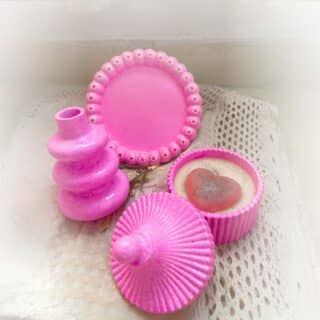 pinky concrete décor set