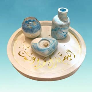 Mashed blue concrete set 2