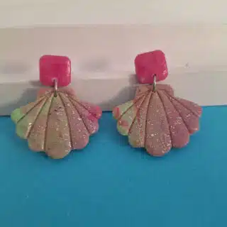 polymer clay earrings shelly