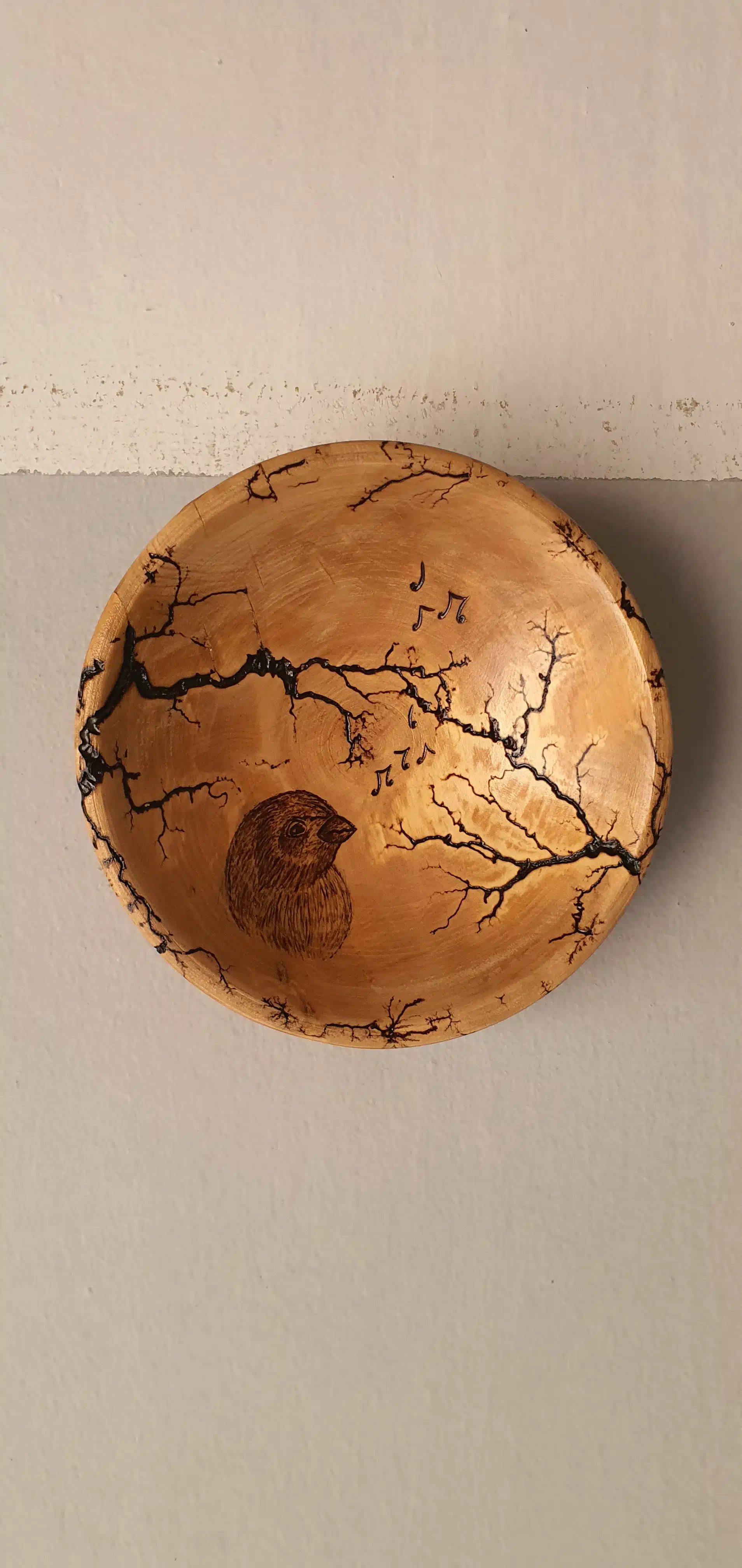 Birdy Olive Wall Plate 4 plate