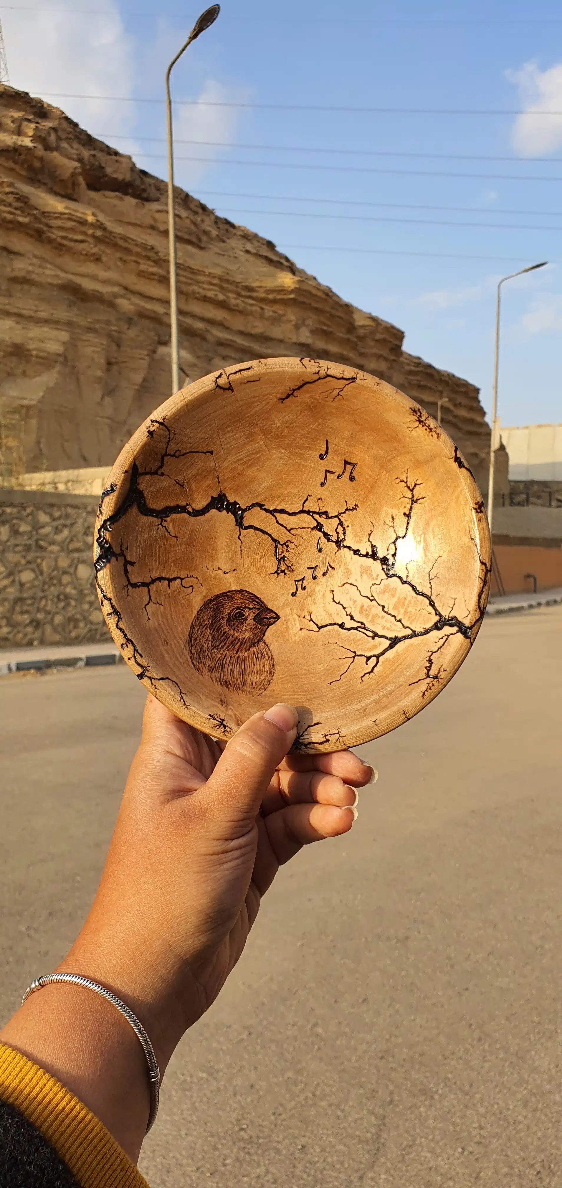 Birdy Olive Wall Plate 1 plate