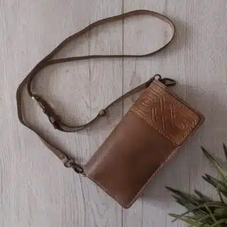 Natural leather bag